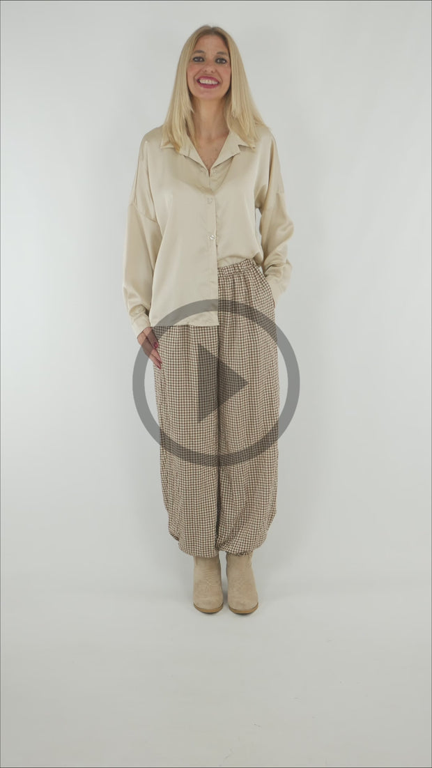 Pantalón Bombacho Cuadros