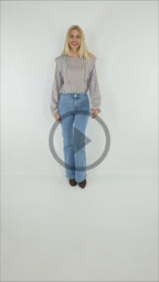 Blusa Rayas Volantes