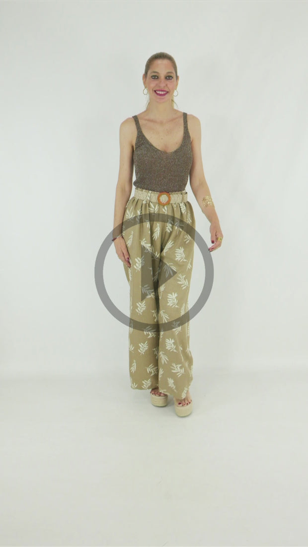 Pantalón Hojas