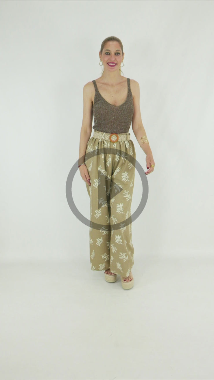 Pantalón Hojas