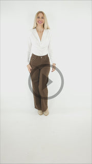 Jeans Tachas Chocolate